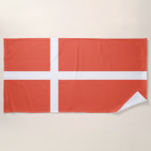 Dänisch Flag Beach Handtuch (Vorderseite)