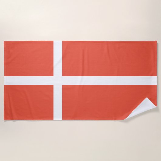 Dänisch Flag Beach Handtuch (Vorderseite)