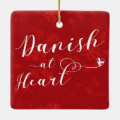 Dänisch für Herzurlaub Dekoration (Rückseite)