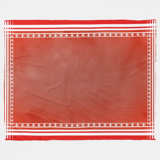 Dänisch Inspiriert Red Fleecedecke (Vorderseite (Horizontal))