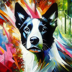 Dänisch-Schwedischer Farmhund Hund Acryl Druck Puzzle