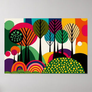 Dänisch-skandinavische Minimalistische Moderne Kun Poster