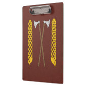 Dänisch/Wikingaketten überquert mit Kunstwerken Klemmbrett (Links)