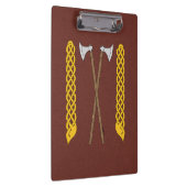 Dänisch/Wikingaketten überquert mit Kunstwerken Klemmbrett (Rechts)