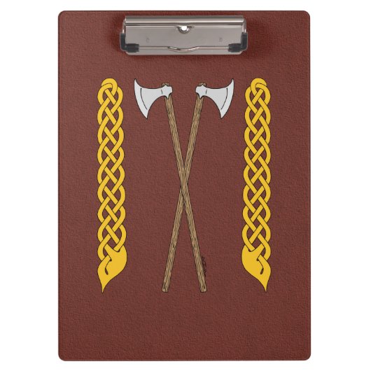 Dänisch/Wikingaketten überquert mit Kunstwerken Klemmbrett (Vorderseite)