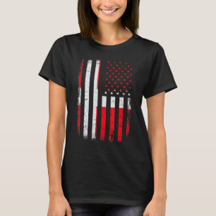 Dänische amerikanische Flagge Dänemark Amerika Pri T-Shirt