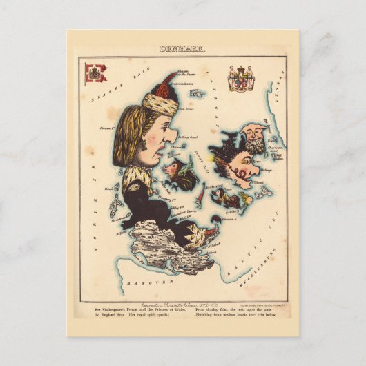 Dänische Bildkarten Vintag Postkarte (Vorderseite)