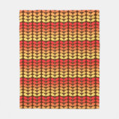 Dänische Blätter des Mittelalters, braun, orange & Fleecedecke (Vorderseite)