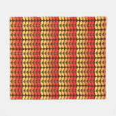 Dänische Blätter des Mittelalters, braun, orange & Fleecedecke (Vorderseite (Horizontal))