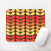 Dänische Blätter des Mittelalters, braun, orange & Mousepad (Mit Mouse)