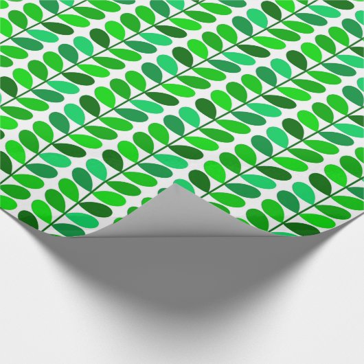 Dänische Blätter des Mittelalters, Smaragd und Lim Geschenkpapier (Ecke)