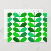 Dänische Blätter des Mittelalters, Smaragd und Lim Postkarte (Vorne/Hinten)