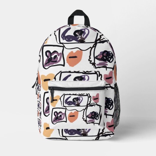 Dänische Doggenherzen Bedruckter Rucksack (Vorderseite)