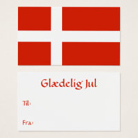 Dänische Flag-Geschenkmarke