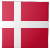Dänische Flag Tile Fliese (Vorderseite)