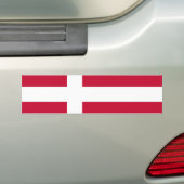 Dänische Flagge Autoaufkleber (Auf Auto)