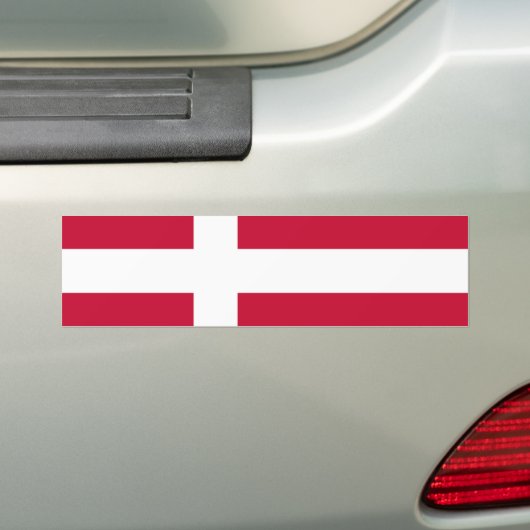 Dänische Flagge Autoaufkleber (Auf Auto)