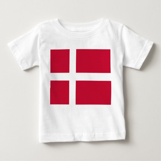 Dänische Flagge Baby T-shirt (Vorderseite)