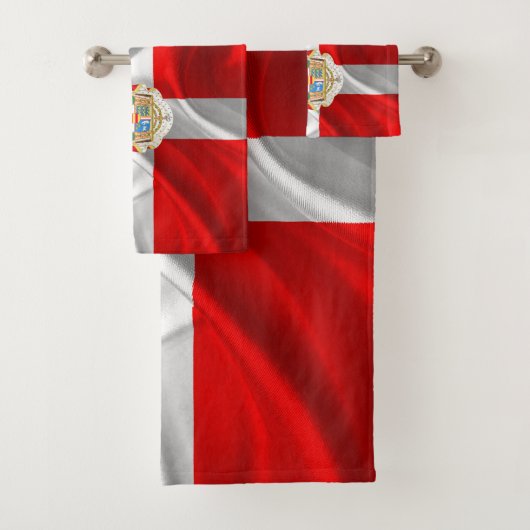 Dänische Flagge Badhandtuch Set (Insitu)