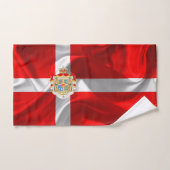 Dänische Flagge Badhandtuch Set (Handtuch)