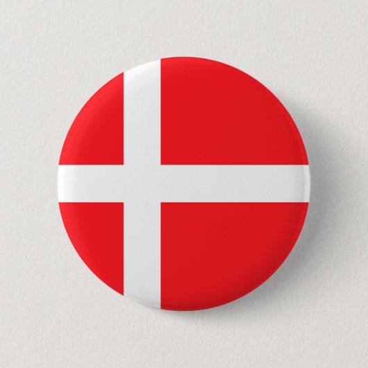 Dänische Flagge Button (Vorderseite)