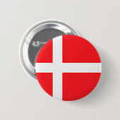Dänische Flagge Button (Vorne & Hinten)