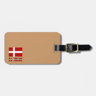 Dänische Flagge Dänemark Dannebrog Gepäckanhänger