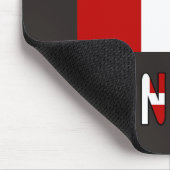 Dänische Flagge Danmark Dannebrog Mousepad (Ecke)