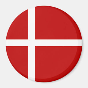 Dänische Flagge Dannebrog Red White Magnet