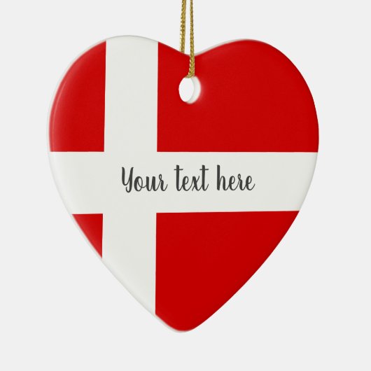 Dänische Flagge der Keramik Ornament (Rechts)