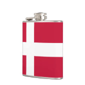 Dänische Flagge Flachmann (Links)