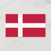 Dänische Flagge, Flagge Dänemarks Visitenkarte (Vorderseite)