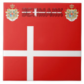 Dänische Flagge Fliese (Vorderseite)