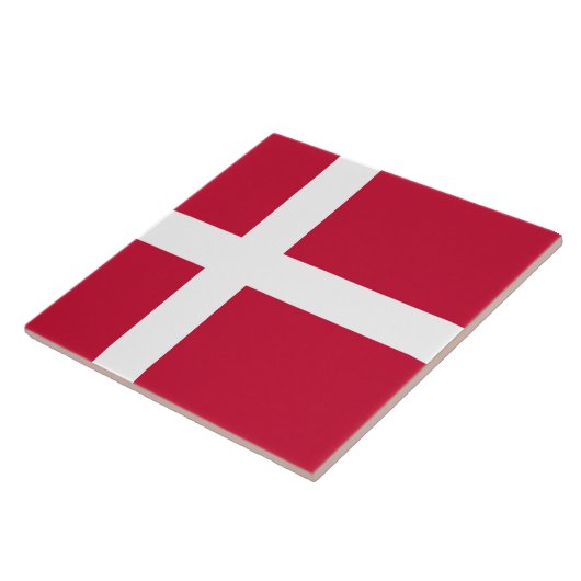Dänische Flagge Fliese (Seite)