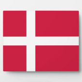 Dänische Flagge Fotoplatte (Vorderseite)