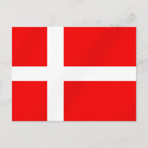 Dänische Flagge für Dänen Postkarte