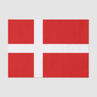 Dänische Flagge für Packpapier