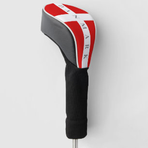 Dänische Flagge für Zollspecht Golf Headcover