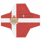 Dänische Flagge Fußball (Flach)