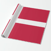 Dänische Flagge Geschenkpapier (Ungerollt)