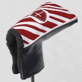 Dänische Flagge Golf Headcover (3/4 Vorderseite)