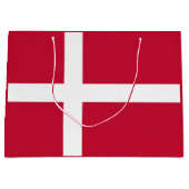 Dänische Flagge Große Geschenktüte (Vorderseite)