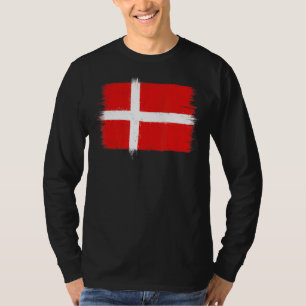 Dänische Flagge Grundlovsdag Dänemark Tag 5 Juni D T-Shirt