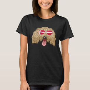 Dänische Flagge Italian Greyhound Hund Dänemark Ta T-Shirt