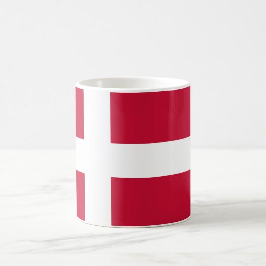Dänische Flagge Kaffeetasse (Mittel)