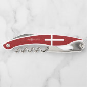 Dänische Flagge Kellnermesser (Rückseite)