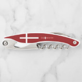 Dänische Flagge Kellnermesser (Vorderseite)