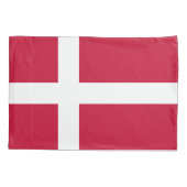 Dänische Flagge Kissenbezug (Rückseite)