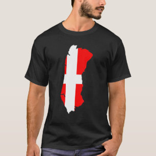 dänische Flagge: Kontur Römö T-Shirt