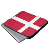 Dänische Flagge Laptopschutzhülle (Vorne Knopf)